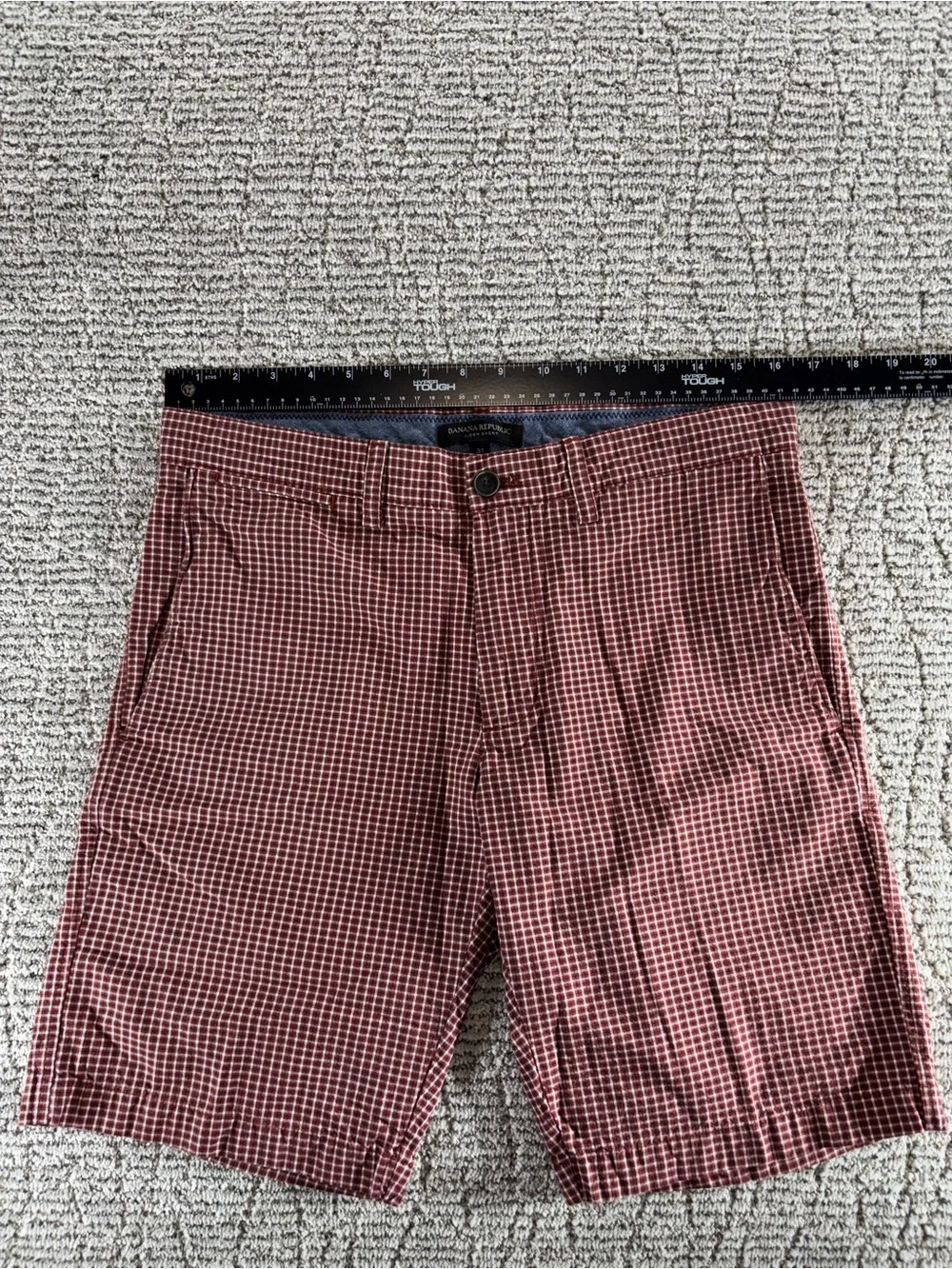 Banana Republic Men’s Size‎ 31 Checkered Aiden Chino Shorts
